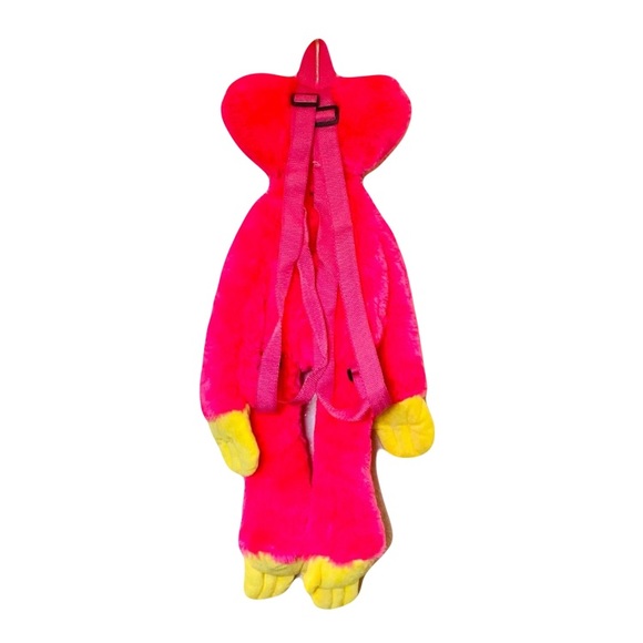 Poppy Playtime Kissy Missy Plush Bag Hot Pink Kids Adults Adjustable Backpack - Picture 2 of 11
